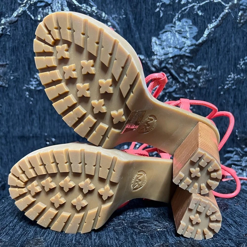 Michael Michael Kors - Coral Vero Lug Platform Ankle Wrap Sandal US 6.5 - Picture 5 of 9